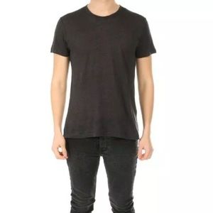 IRO Black Mens Slub Linen Tee Sz XS Xlnt Condition